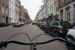 Biking in Amsterdam