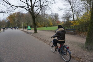 Biking in Amsterdam