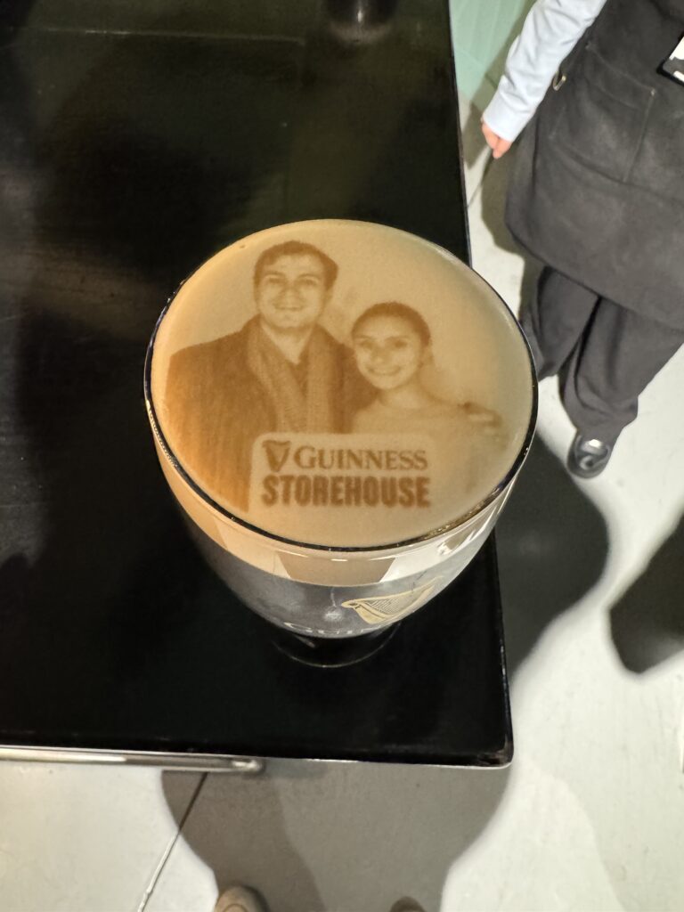 Stoutie at Guinness Storehouse In Dublin Ireland