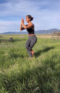 Doing Yoga in the Grand Tetons